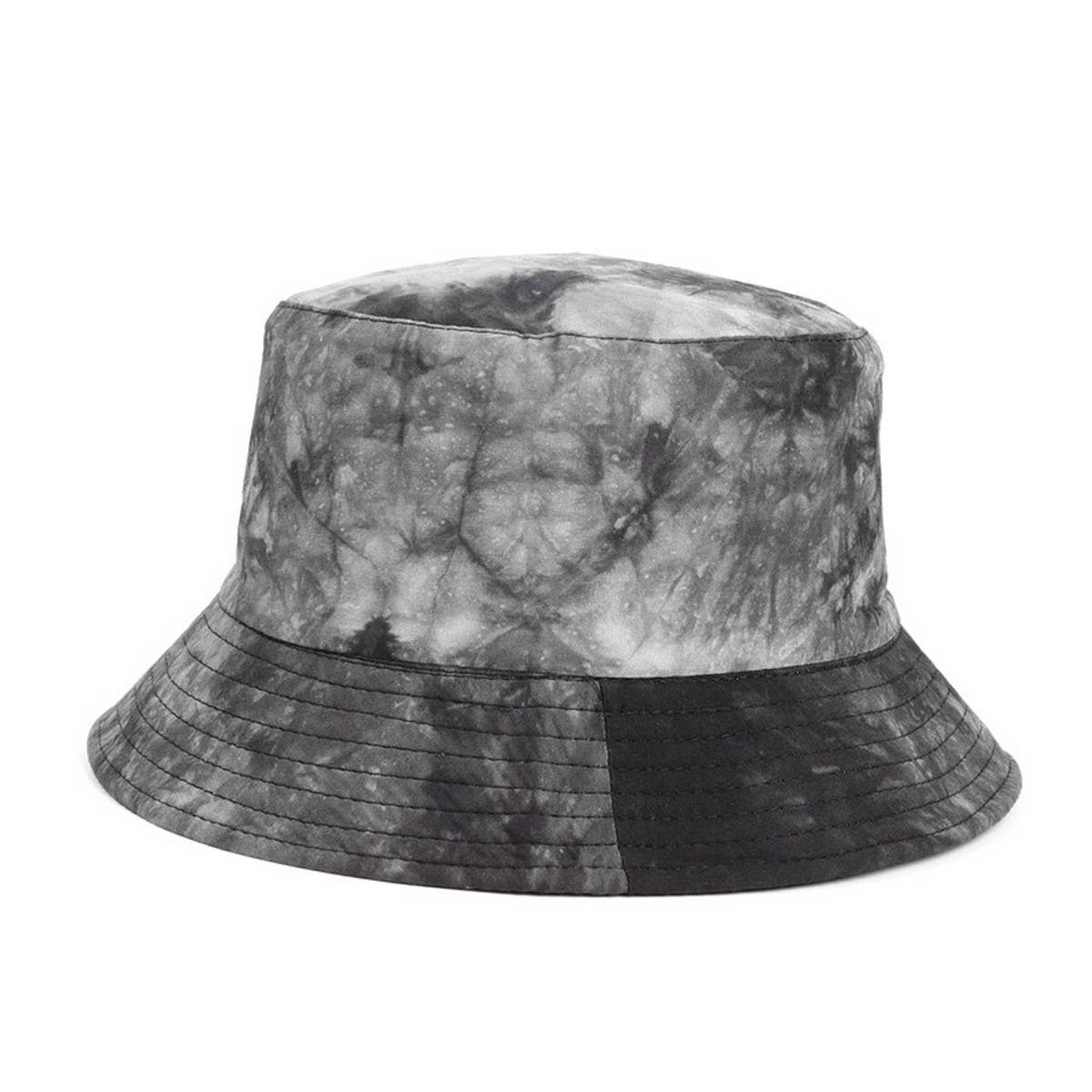 CWAH3280_TRENDY TIE-DYE DOUBLE-SIDED BUCKET HAT SUN HAT