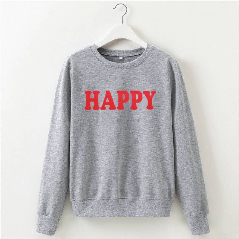 Basic letter-printed pullover hoodie