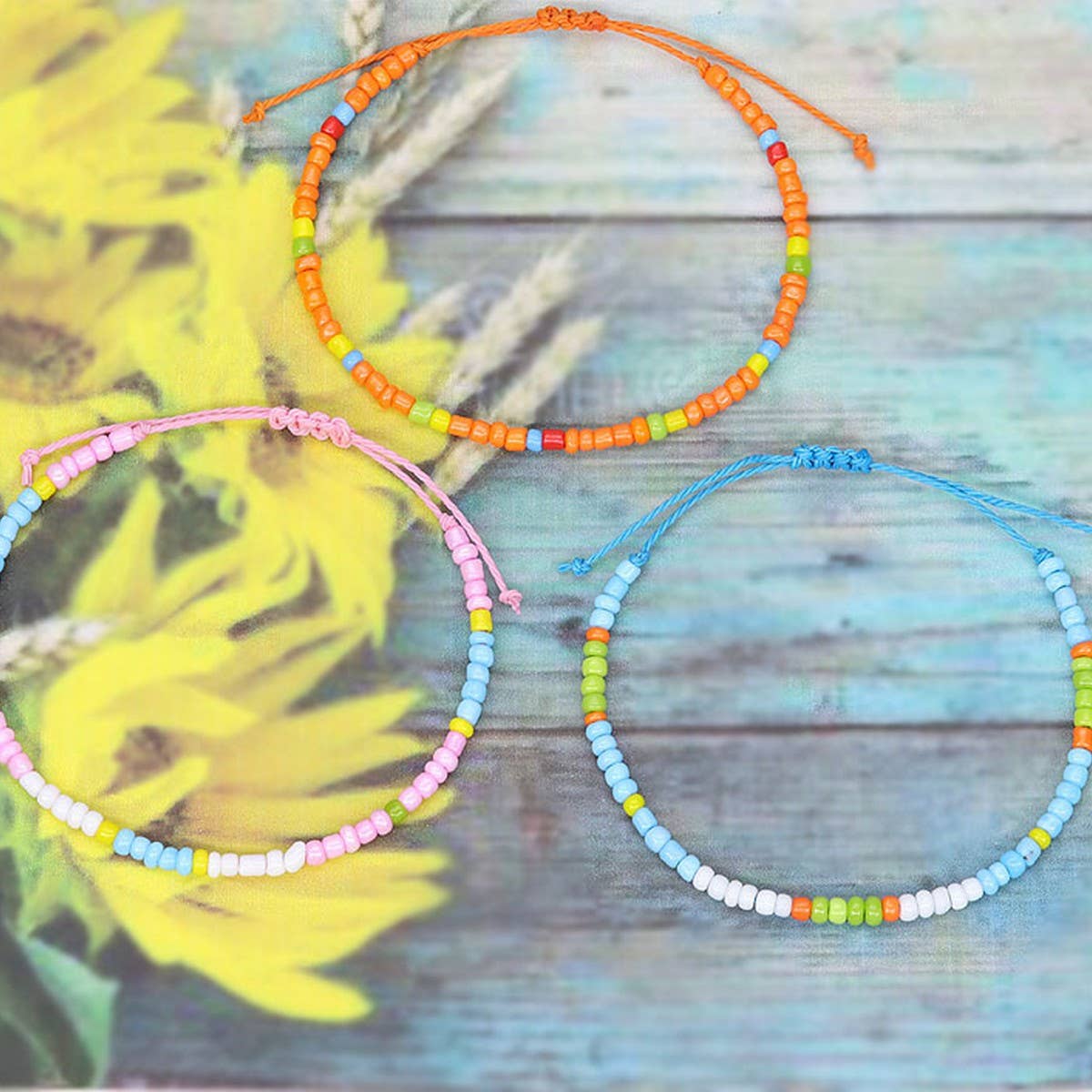 SINGLE ROW RICE BEAD WOVEN BRACELET_CWAJE0726