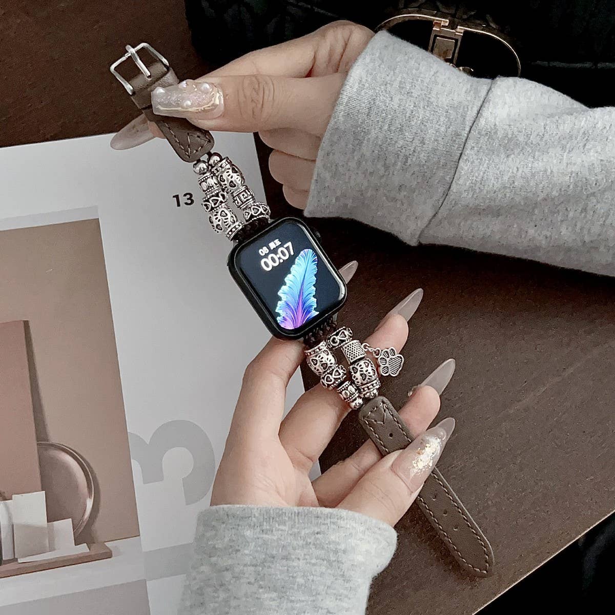 IWATCH9-1 SE TIBETAN SILVER WATCH STRAP