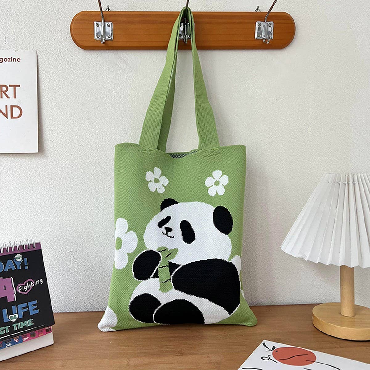 PANDA NEEDLE BAG CROSSBODY WOVEN SHOULDER BAG_CWAB3070