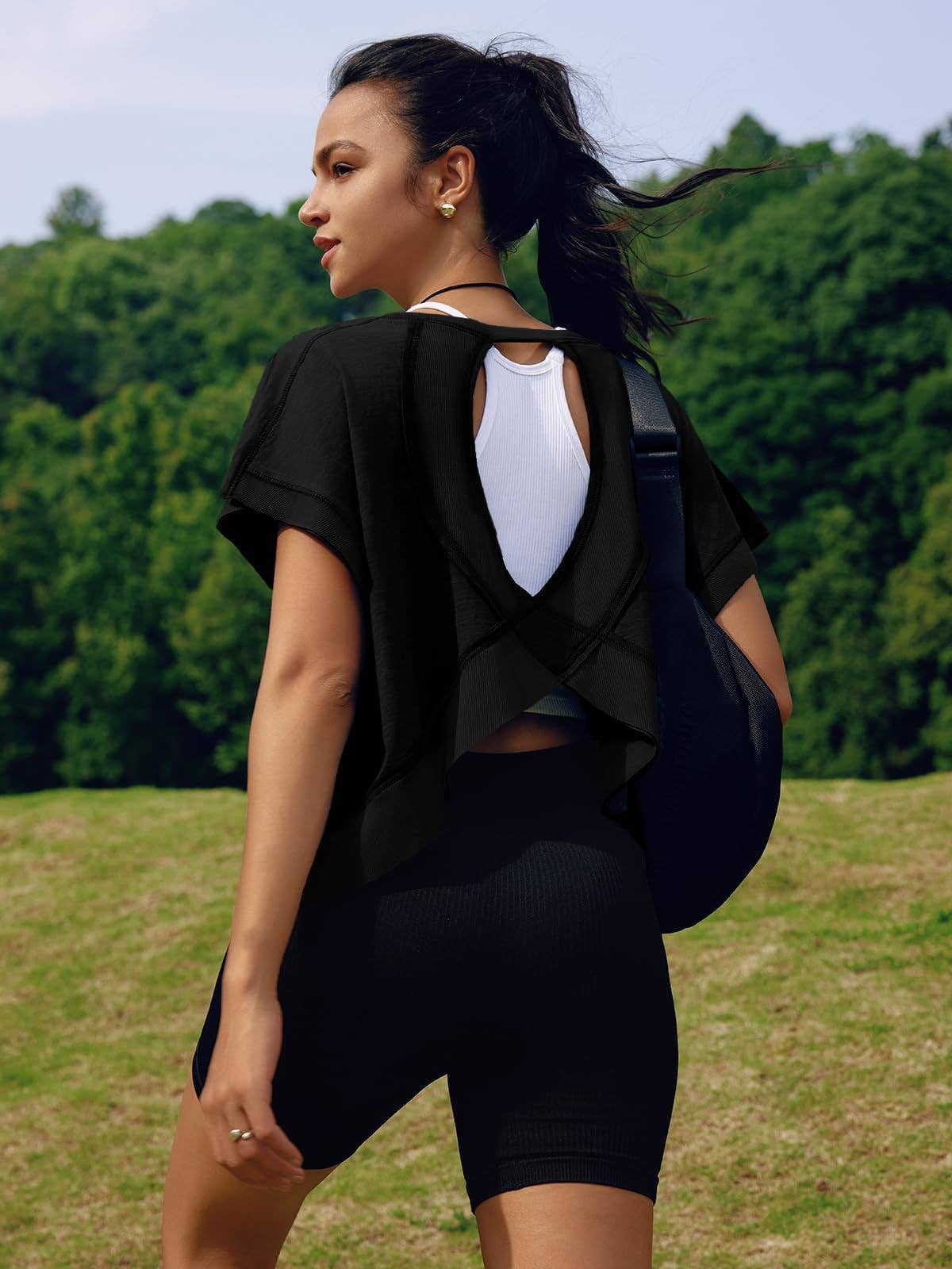 WOMEN'S BACK SPORTS YOGA TOP