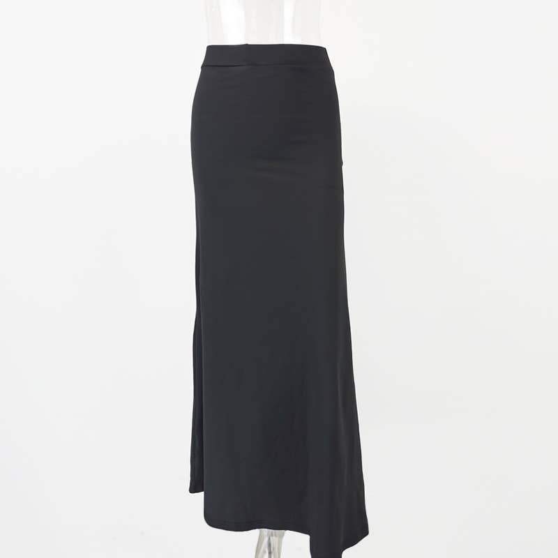 FASHION SEXY BAG HIP PLEATED LONG SKIRT
