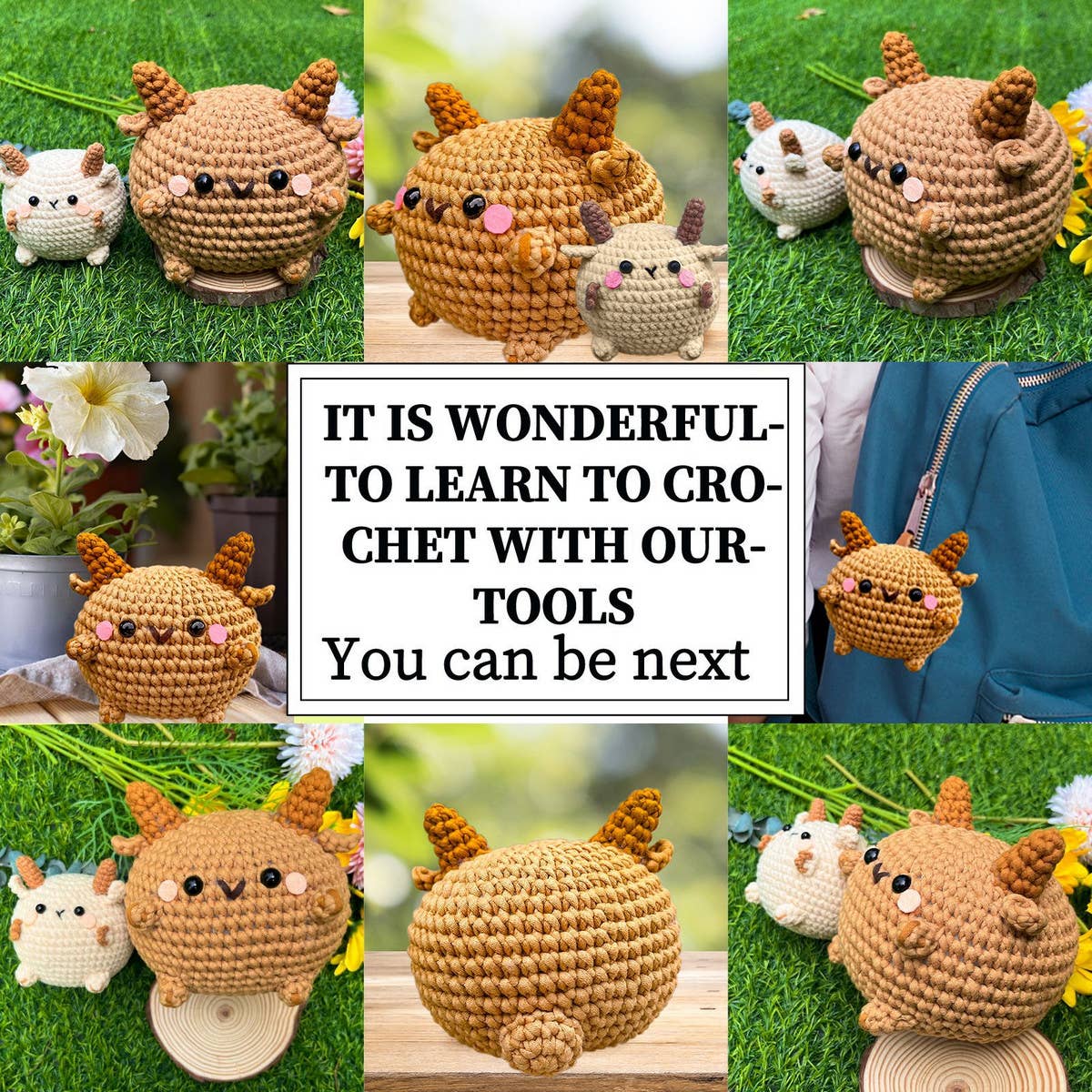 LAMB CROCHET DOLL MATERIAL KIT