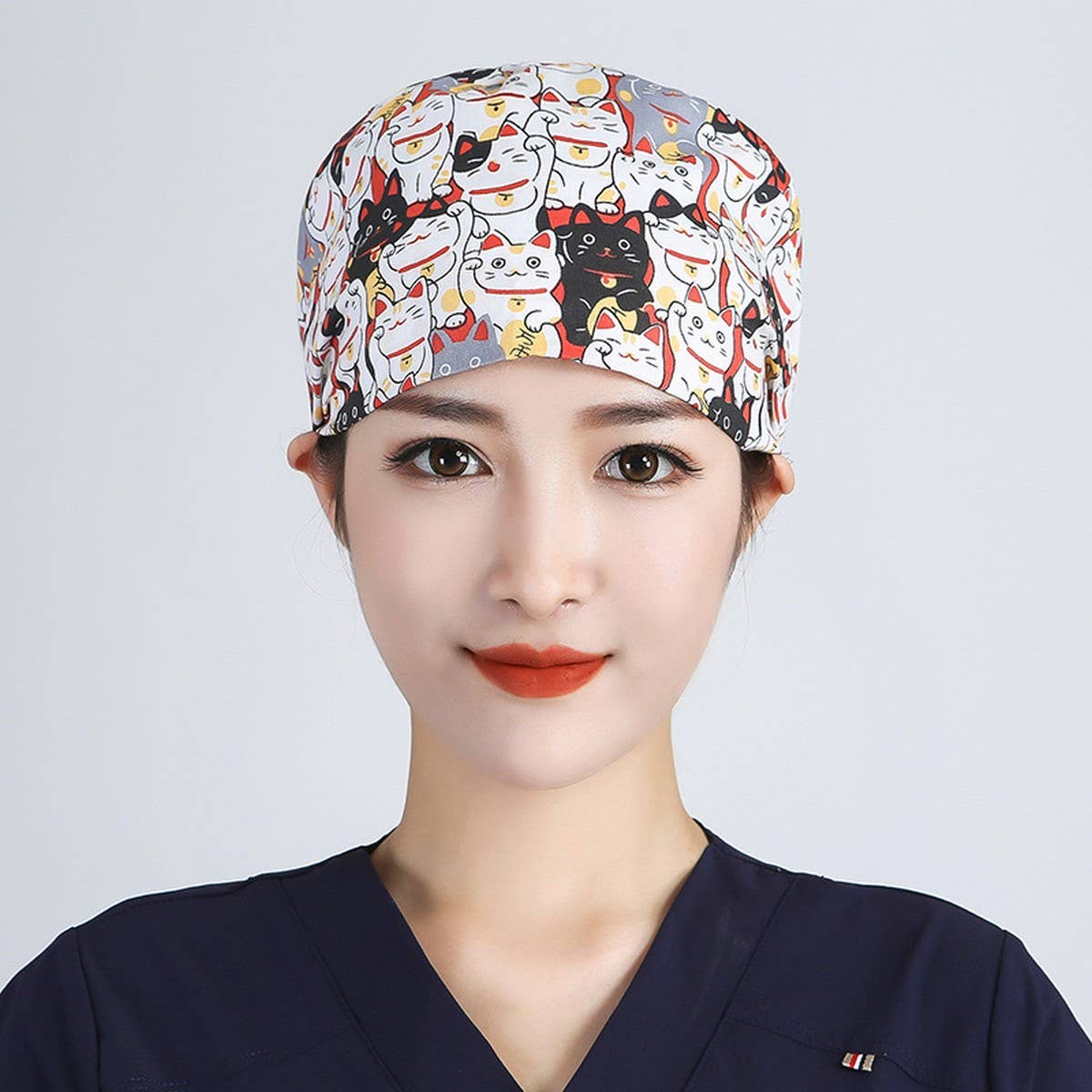 PURE COTTON CARTOON PRINT THIN TOE CAP_CWAH3389