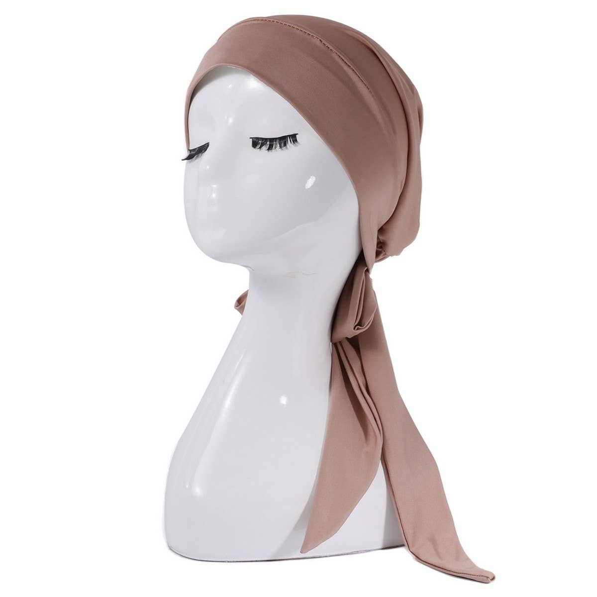 ETHNIC STYLE ELASTIC RIBBON PULLOVER HEADSCARF