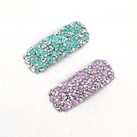 Fresh Sweet Silver Full Rhinestone Side Clip