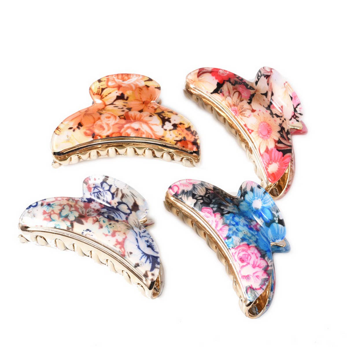 Large Acrylic Flower Hair Claw Ponytail Clip_CWAHA0990