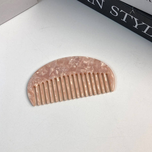 Half-Round Acetate Hair Comb, Anti-Static & Stylish