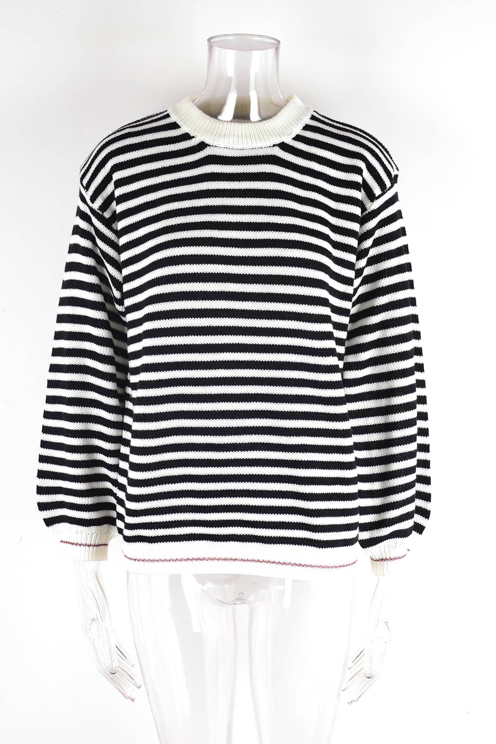 STRIPED CROSS-BORDER LONG-SLEEVED WOMEN KNITWEAR