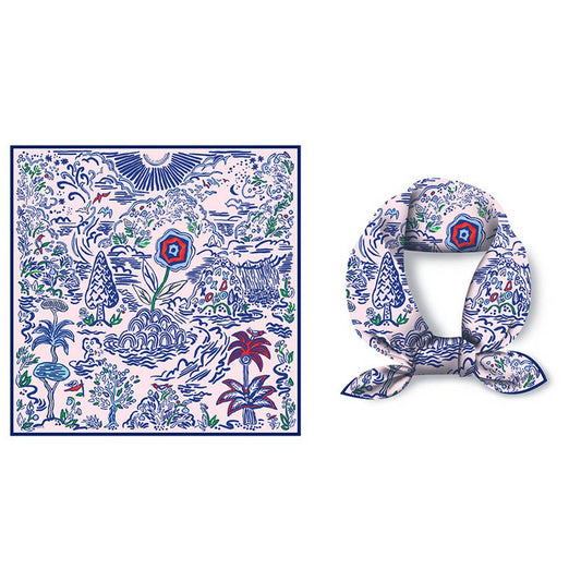 Sweet Satin 53cm Square Scarf for Women