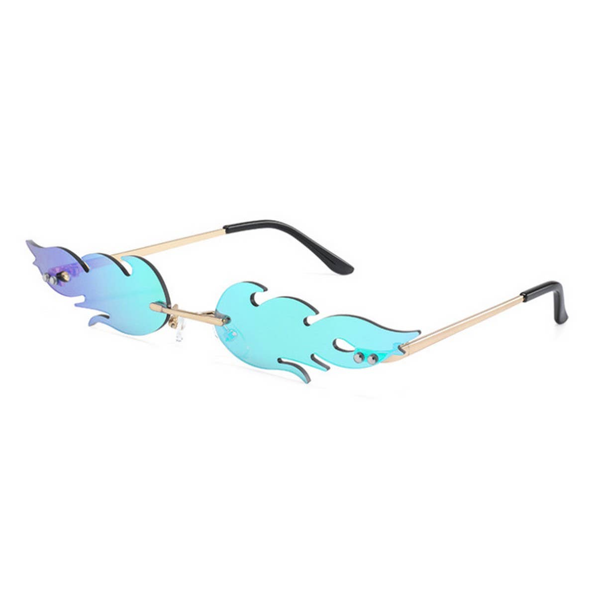 STATEMENT FLAME METAL FRAMELESS SUNGLASSES_CWASG0710