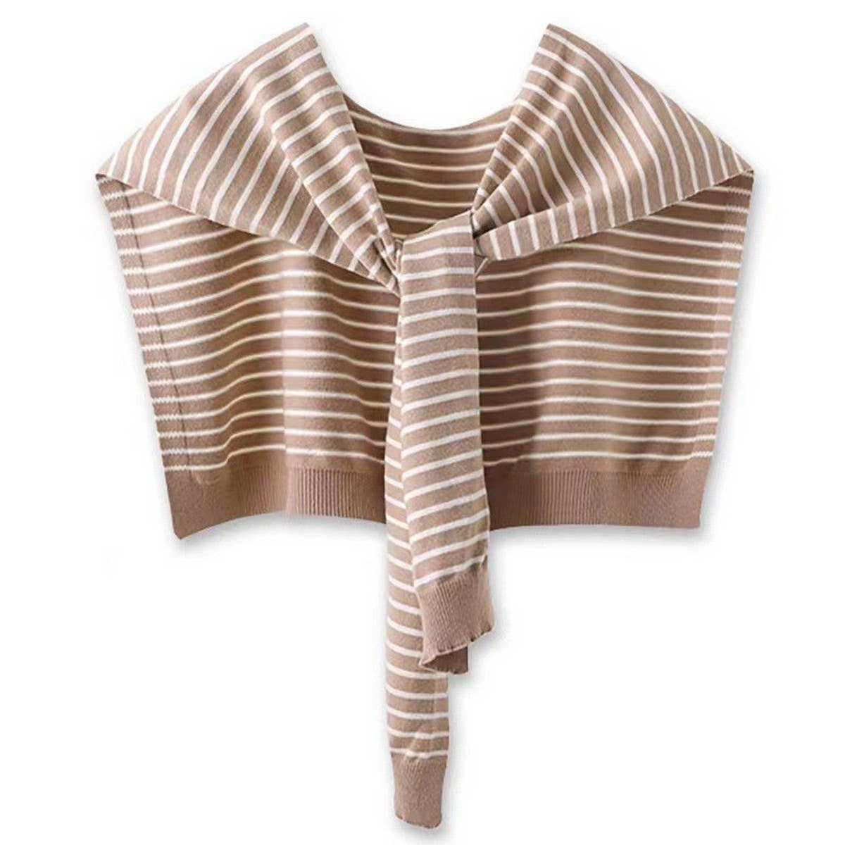 Accessorize with a striped cape