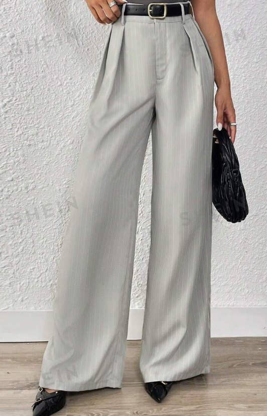 Sagging straight leg casual floor length pants