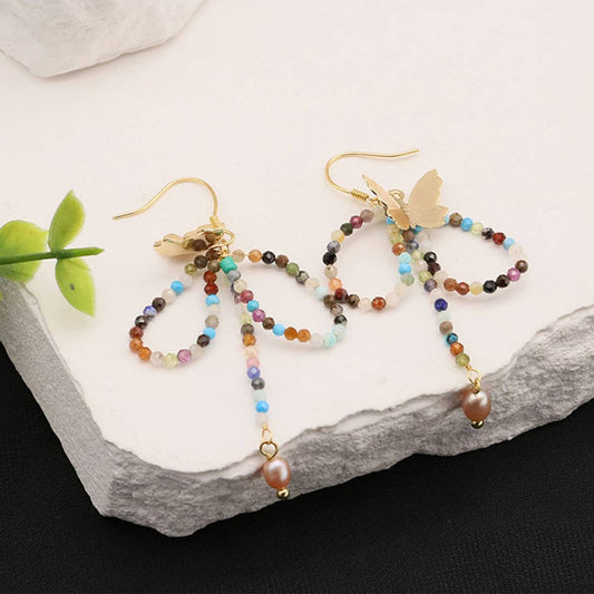 NEW COLOR VINTAGE BUTTERFLY RETRO EARRINGS