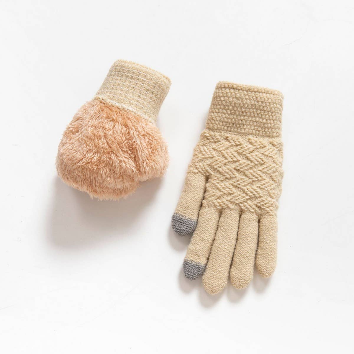 CWAG00555_WINTER KNIT THERMAL SKI CYCLING GLOVES