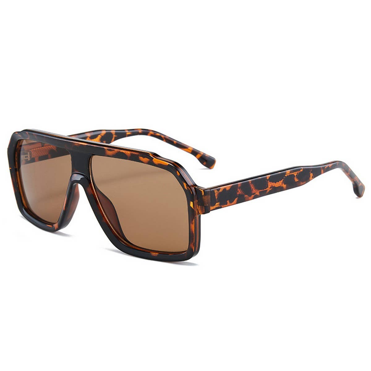 Polygonal Unisex Core Temple Fashion Sunglasses_CWASG1199