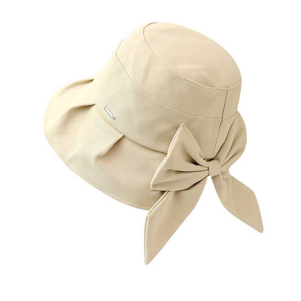 OUTDOOR UV PROTECTION BOW CASUAL BUCKET HAT_CWAB2848