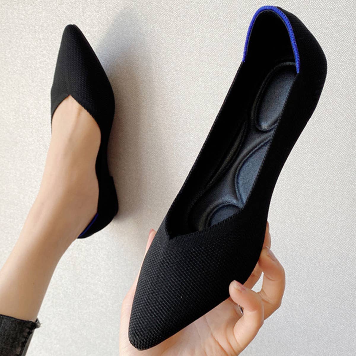 COMFORTABLE POINTED FLAT SHOES FOR WOMEN