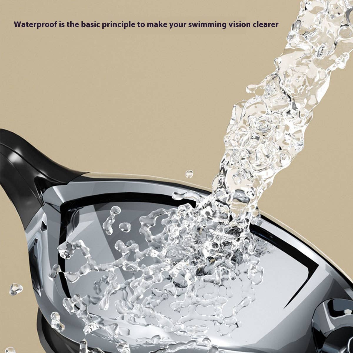 HD Anti-Fog Silicone Swim Goggles ? Mirrored Lens