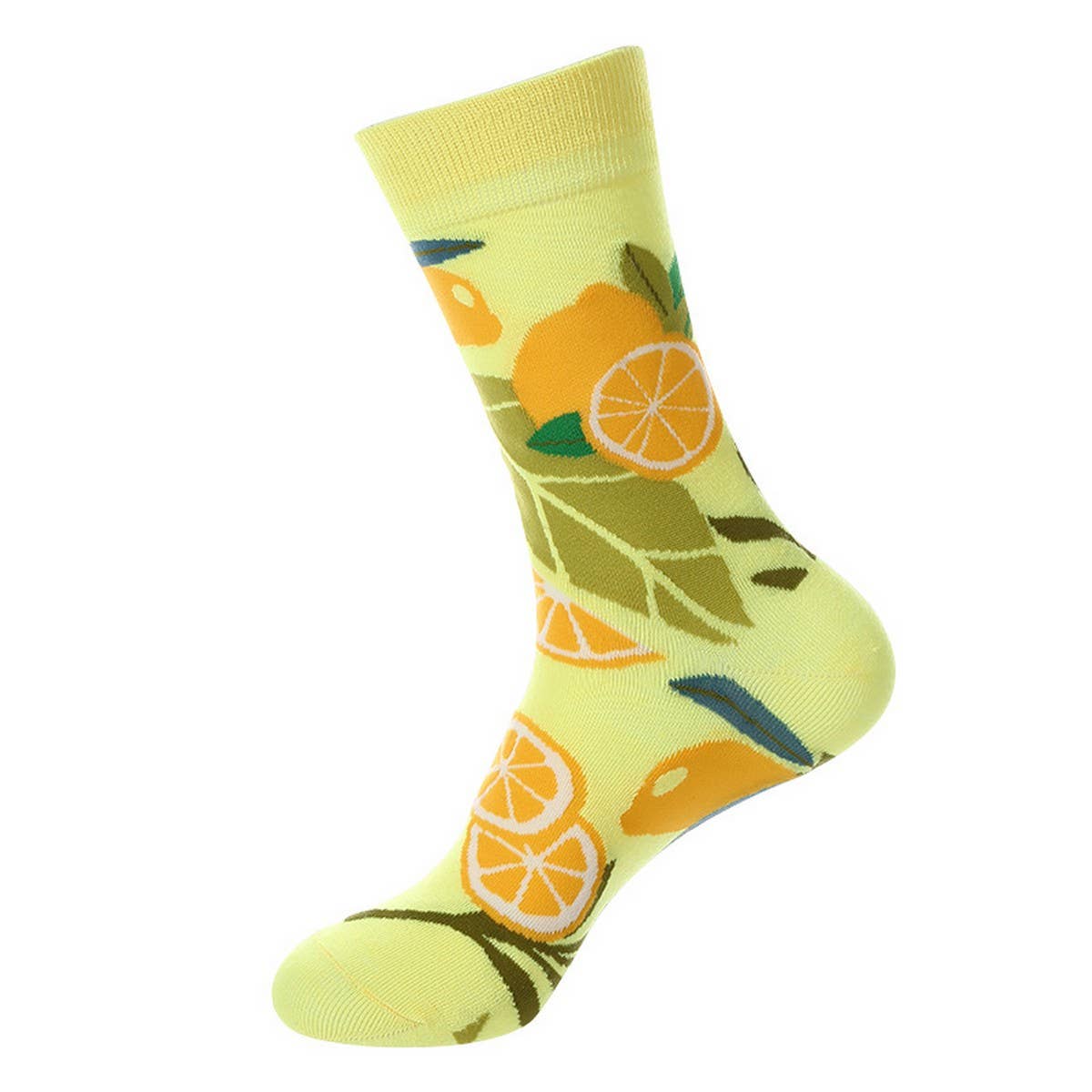 CASUAL FRUIT PRINTED MID-TUBE SOCKS_CWMS1019