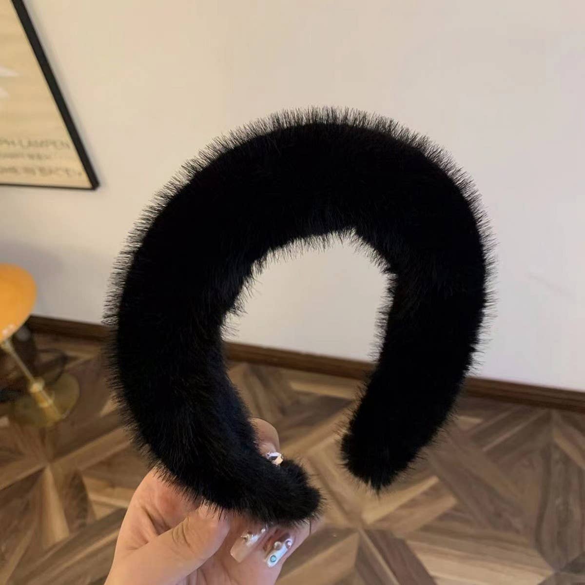 NEW WIDE BRIM PLUSH HEADBAND_CWAHA1716