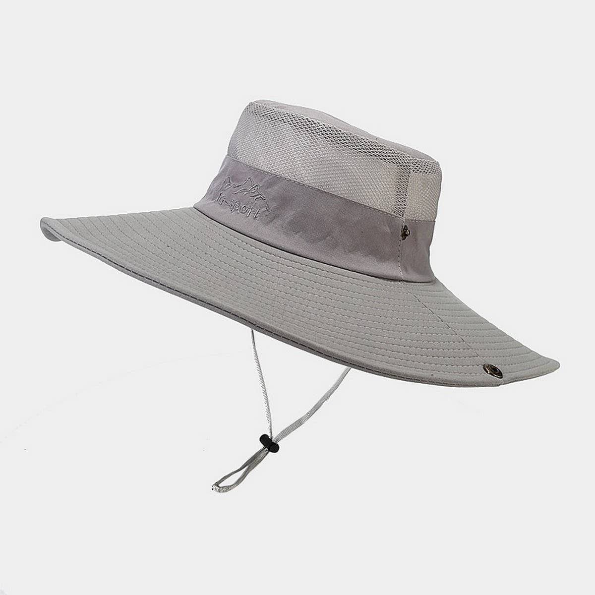 Wide Brim Quick Dry Sun Hat with Embroidery_CWAH3890