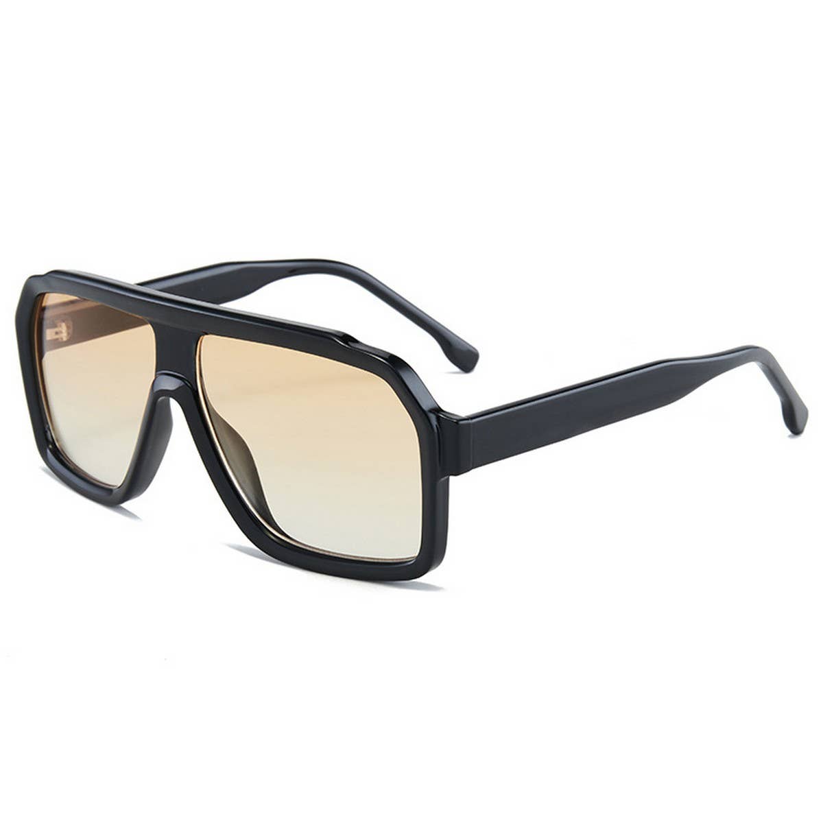 Polygonal Unisex Core Temple Fashion Sunglasses_CWASG1199