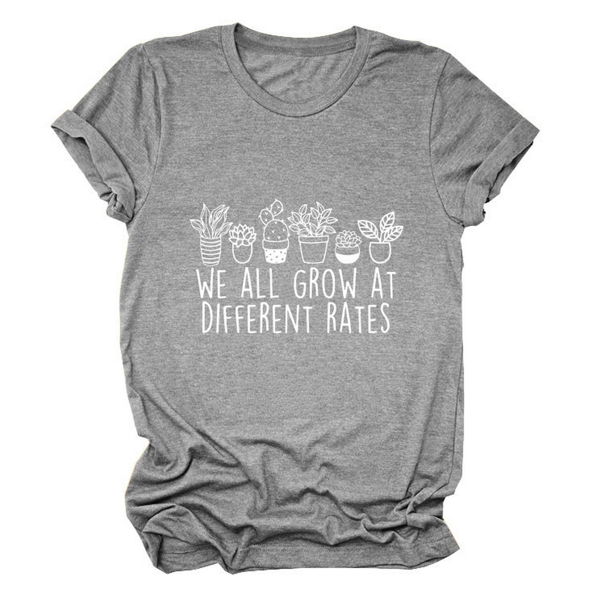 Printed Crew Neck Tee, We All Grow Graphic_CWTTS1493