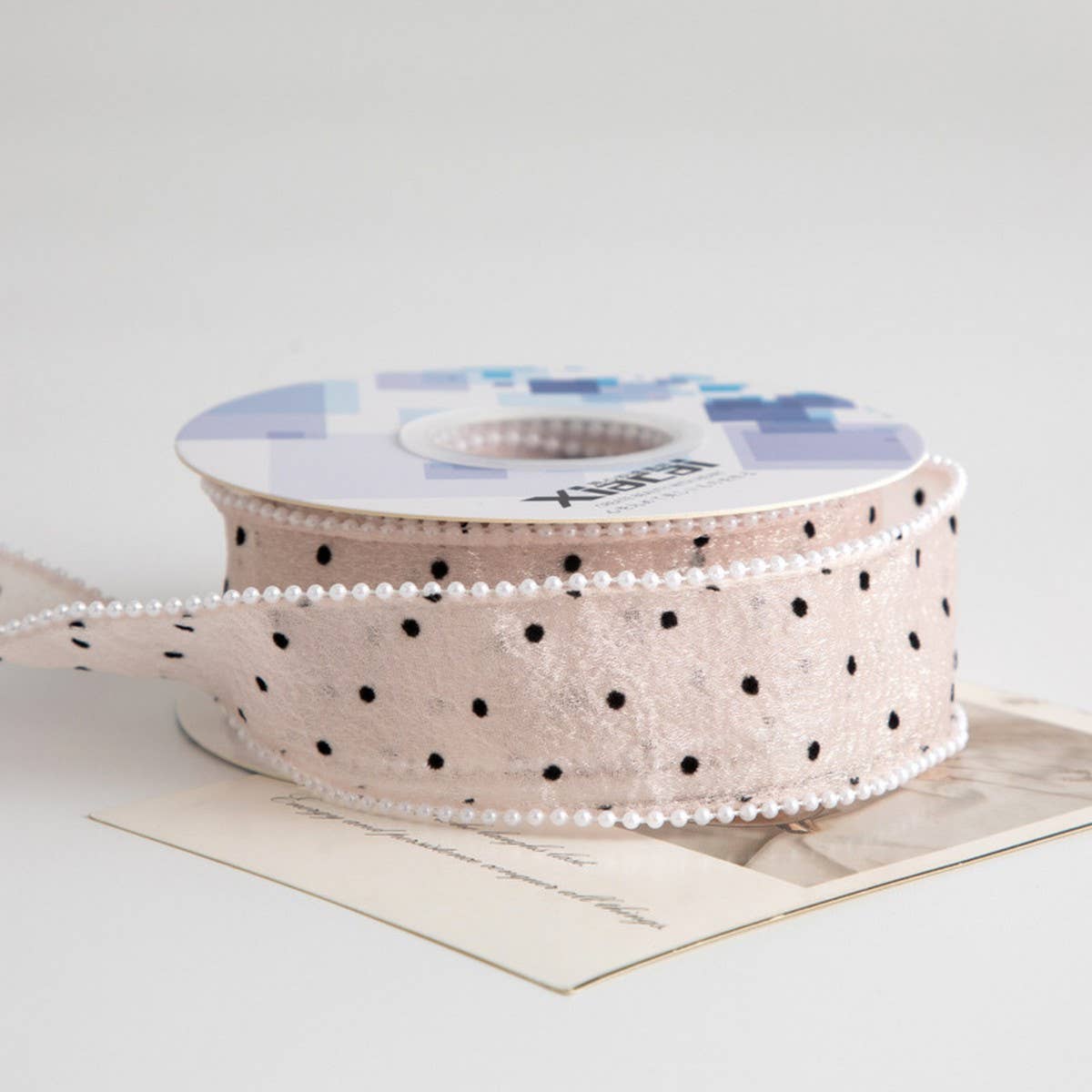 PEARL EDGE SMALL POLKA DOT RIBBON DIY RIBBON_CWMM5768