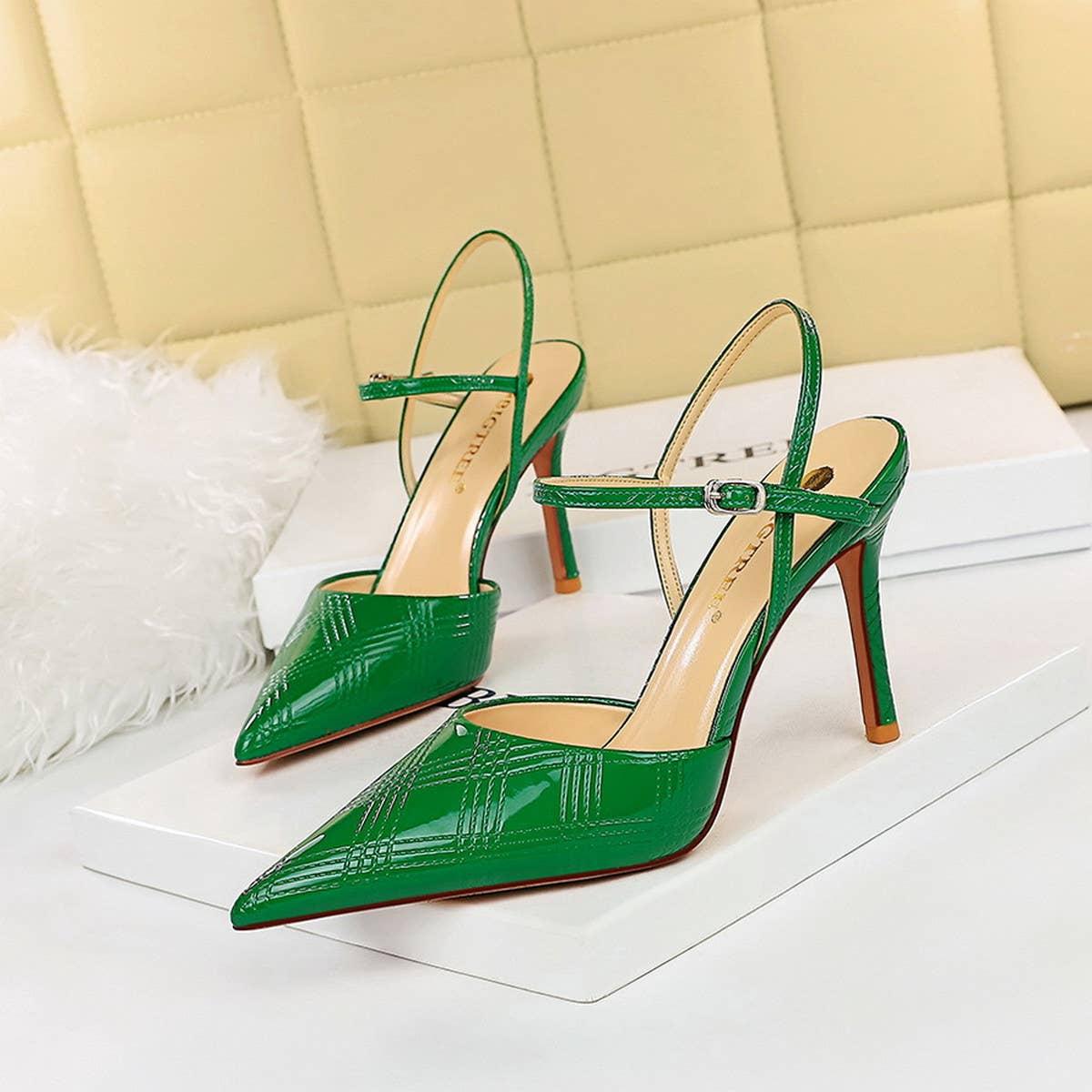 SIMPLE SHALLOW POINTED TOE HIGH HEELS_CWSHH0109