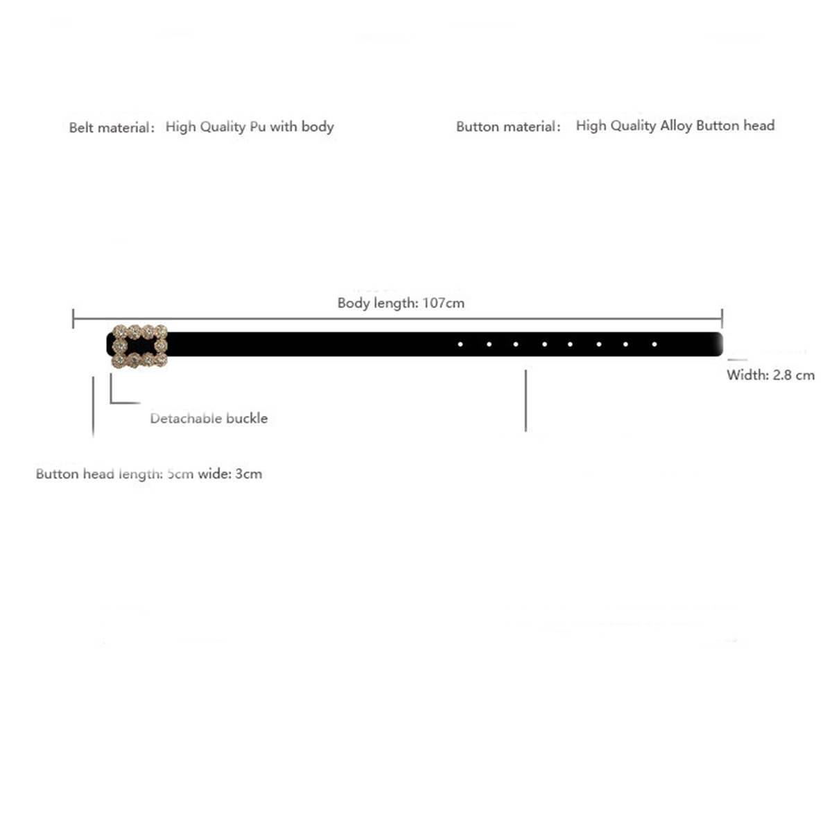 WOMEN FASHION DIAMOND BUCKLE JOKER WIDE BELT_CWABE0122