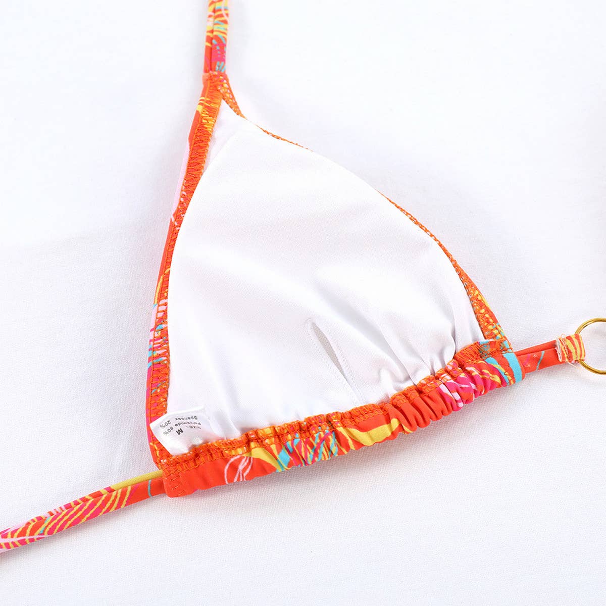 Sexy Printed Bikini Set-Backless Tie Side Swimsuit