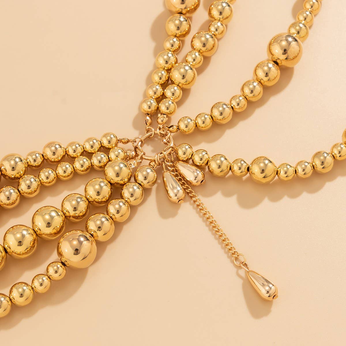 IMITATION PEARL HOLLOW TASSEL BODY CHAIN