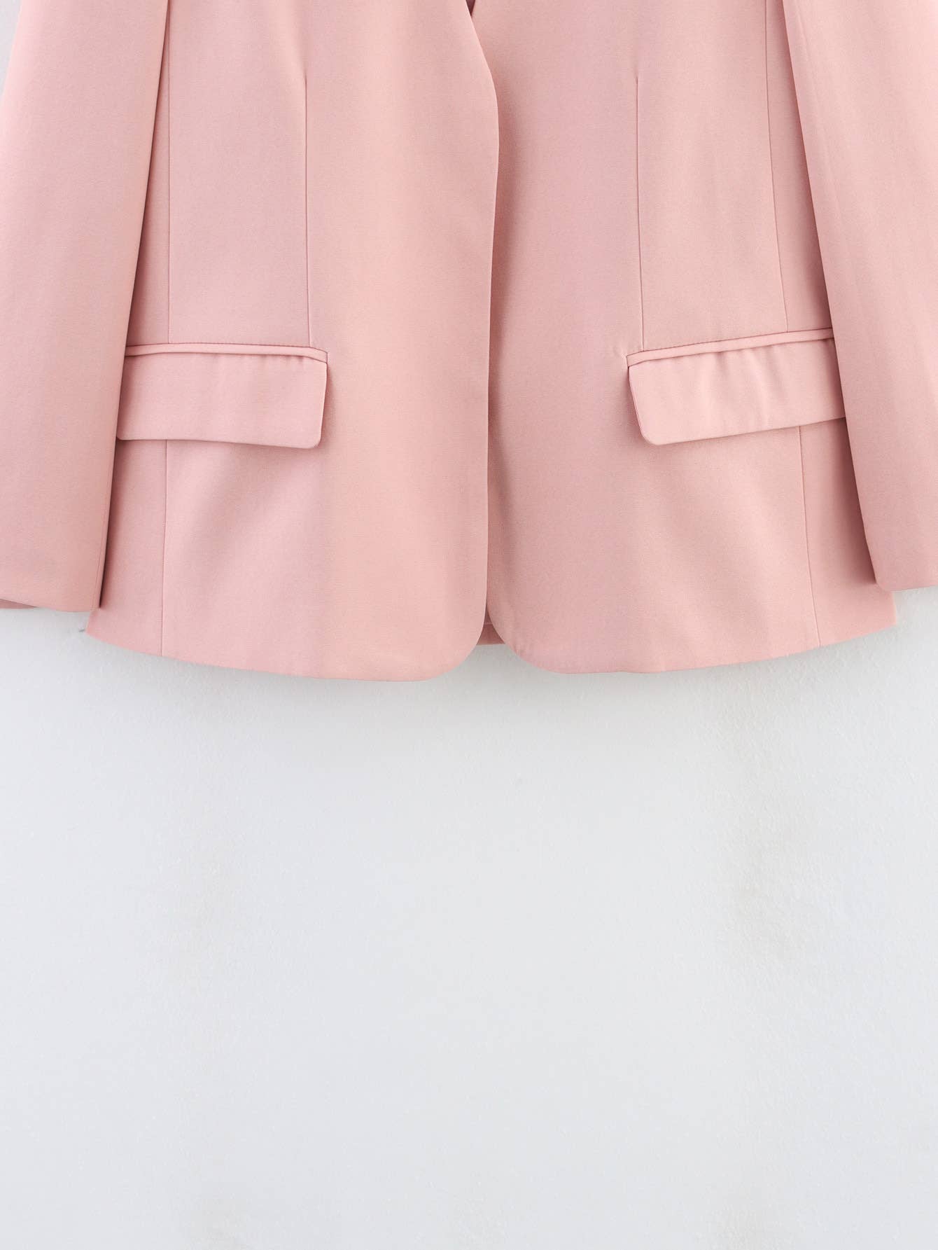 V-neck loose solid color long-sleeved jacket