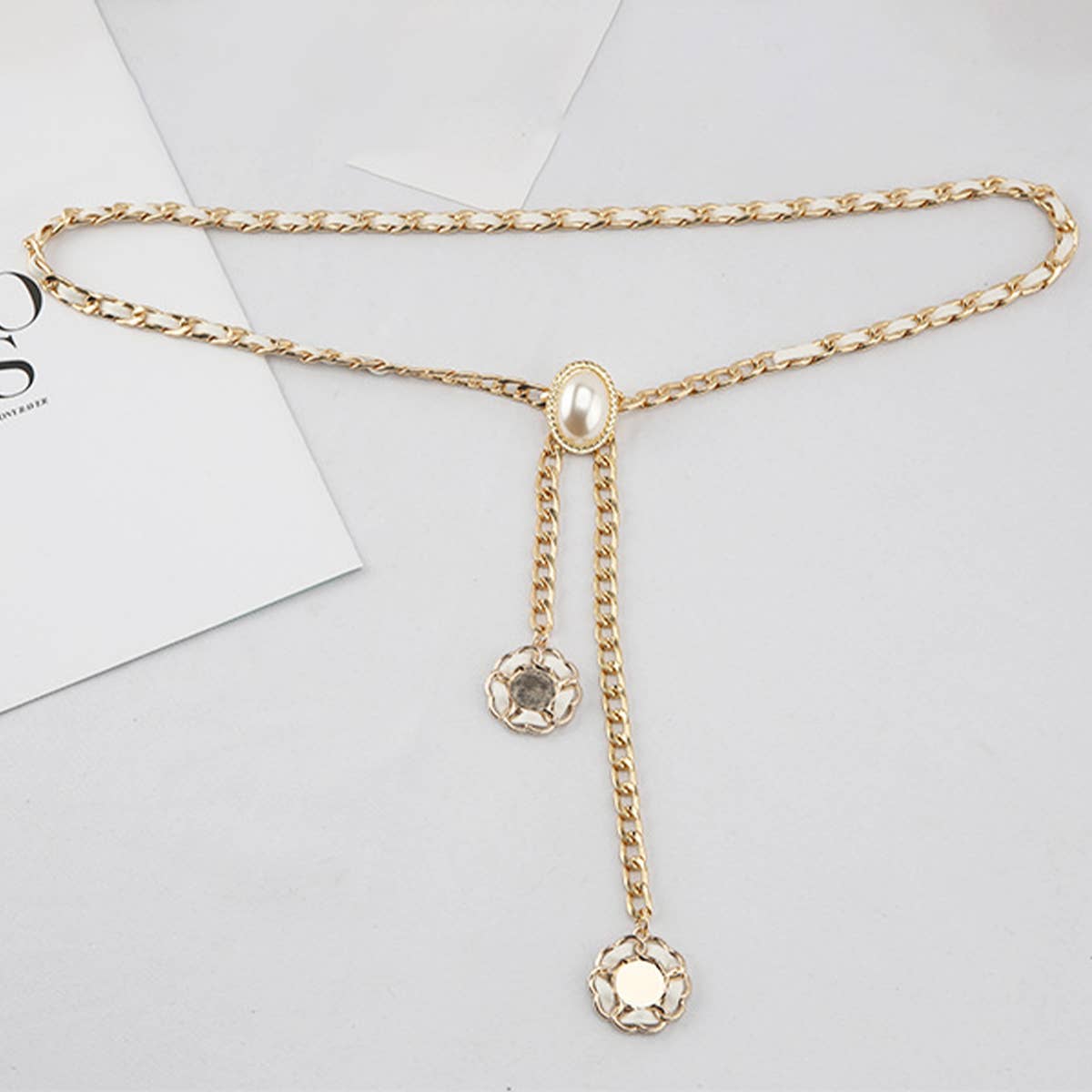 CWABE0969_FASHION DECORATION WITH SKIRT WAIST CHAIN BELT