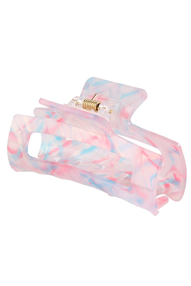 3.22" Tortoise Shell Flat Women's Hair Claw Clip_CWAHA0099