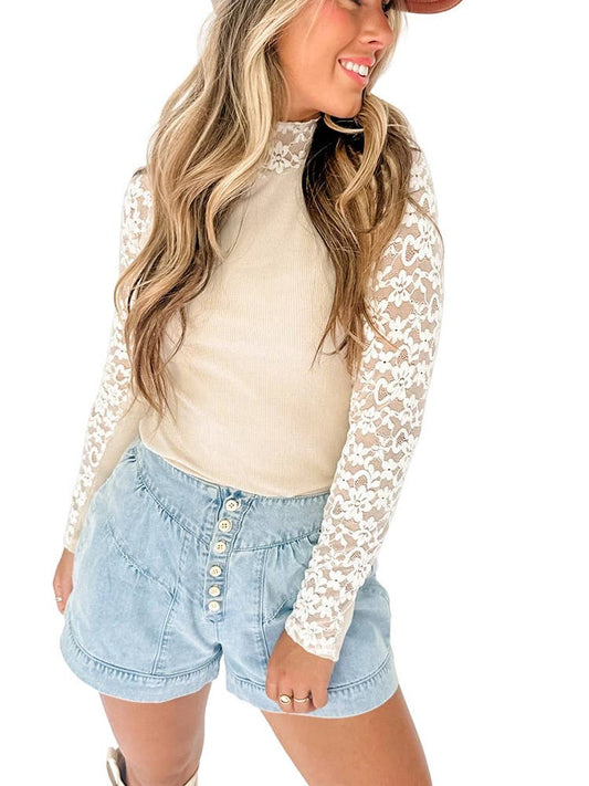 STYLISH SEXY SLIM-FIT TURTLENECK TOP