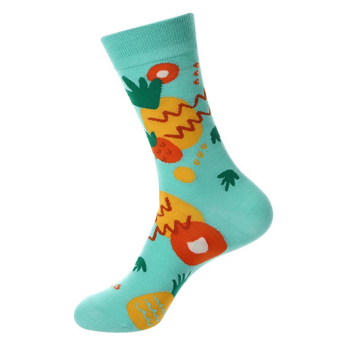CASUAL FRUIT PRINTED MID-TUBE SOCKS_CWMS1019