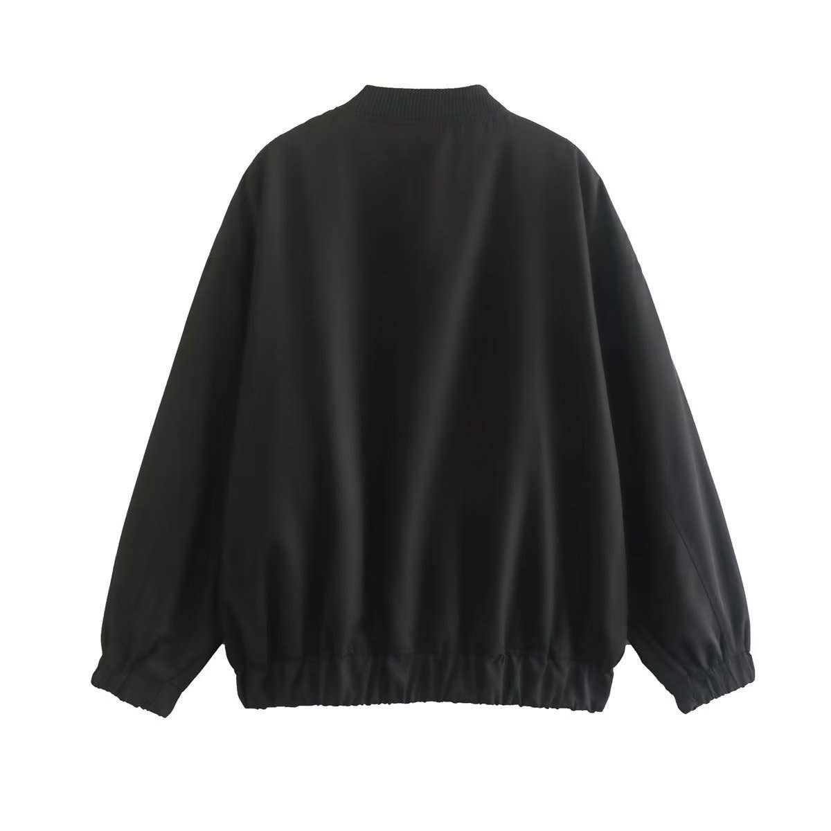 Urban casual loose solid-color pilot jacket coat