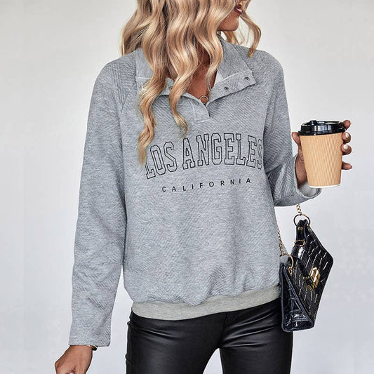 TEXTURED LETTER PRINT PULLOVER HOODIE