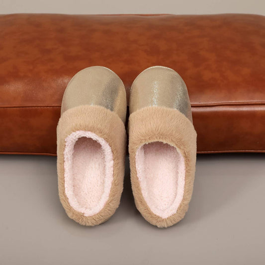 Faux Fur Winter Slippers Warm Indoor Shoes_CWSHF00223