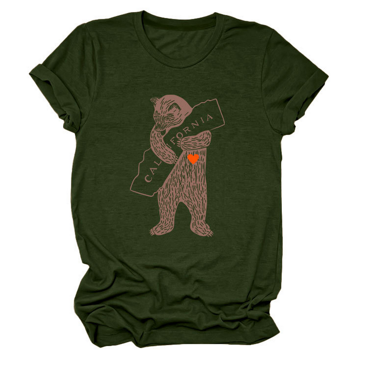 Funny Bear Short Sleeve T-Shirt for Her