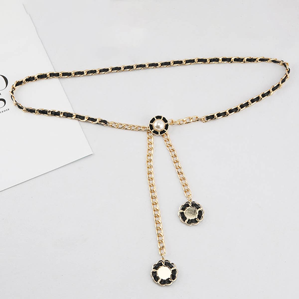 CWABE0969_FASHION DECORATION WITH SKIRT WAIST CHAIN BELT