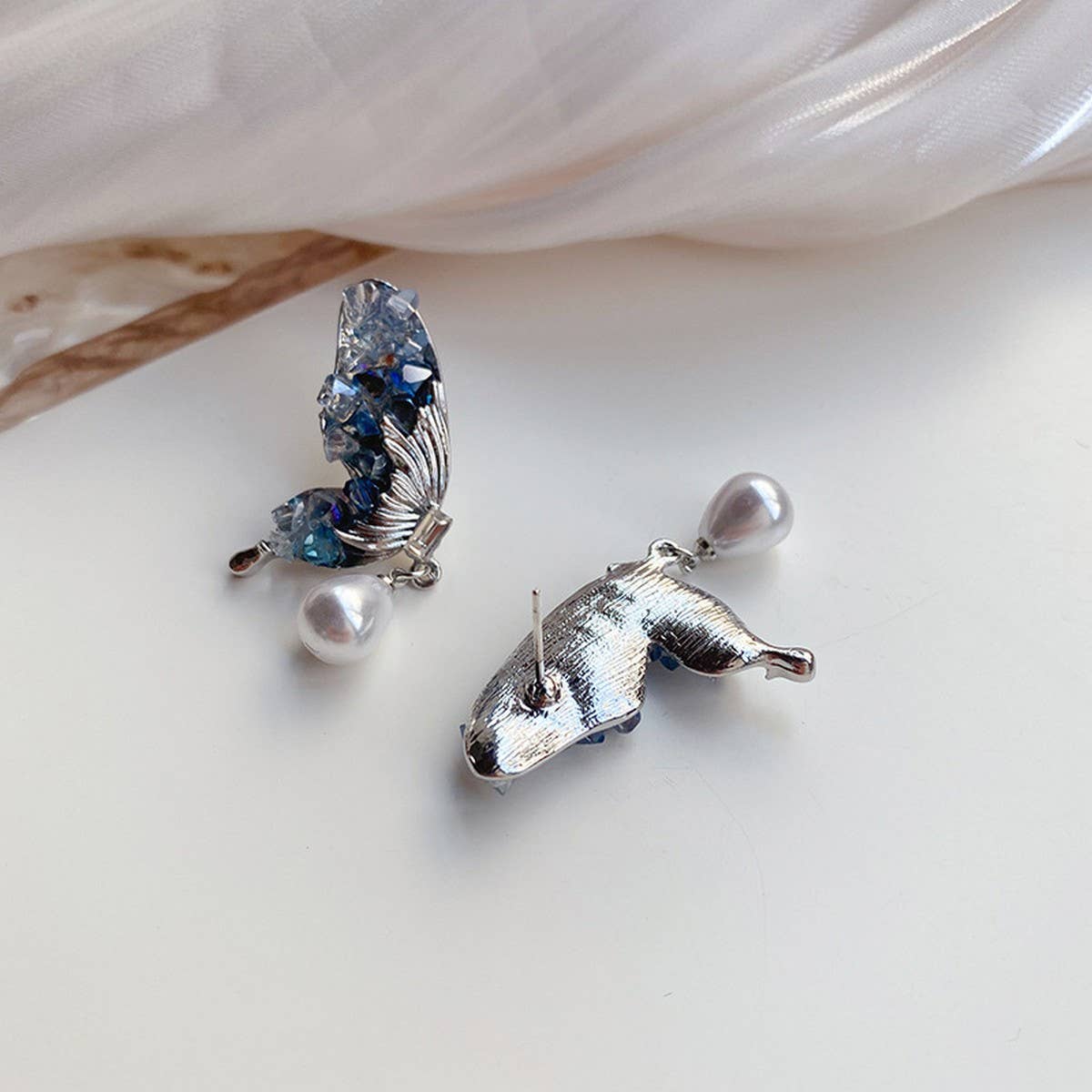 SUPER FAIRY CRYSTAL BUTTERFLY EARRINGS