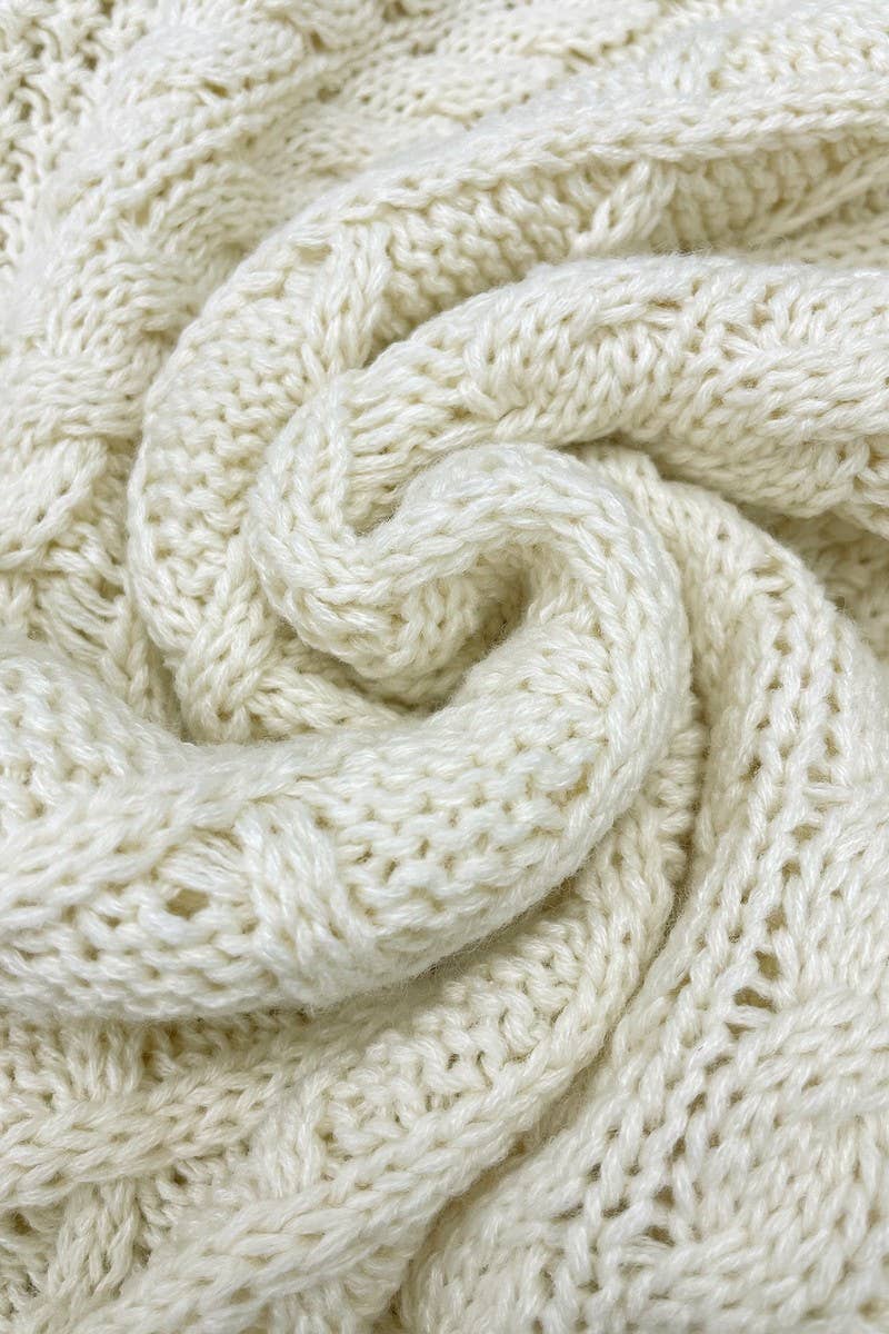 CWOSWL07630_SOLID ROUND NECK LOOSE MIDI KNIT SWEATER