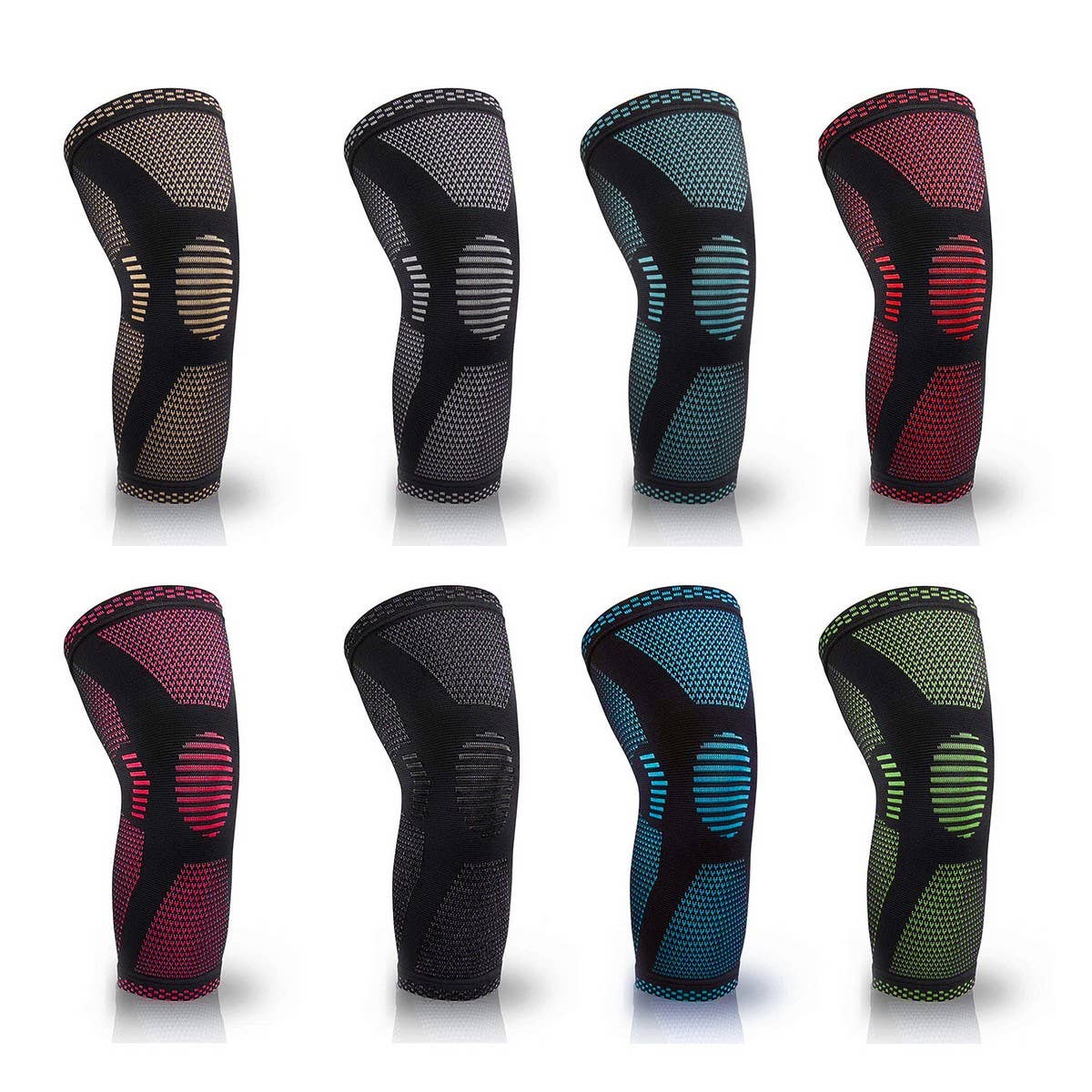 Sports Knee Brace Non-Slip Knit Support_CWMM7887