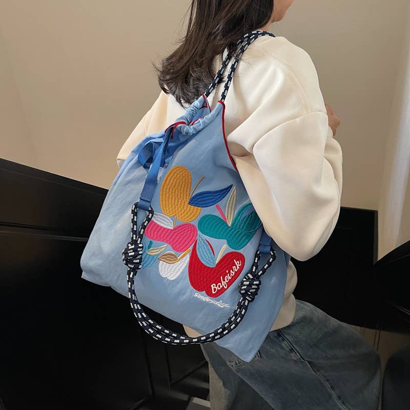 Cartoon embroidery versatile commuting bag