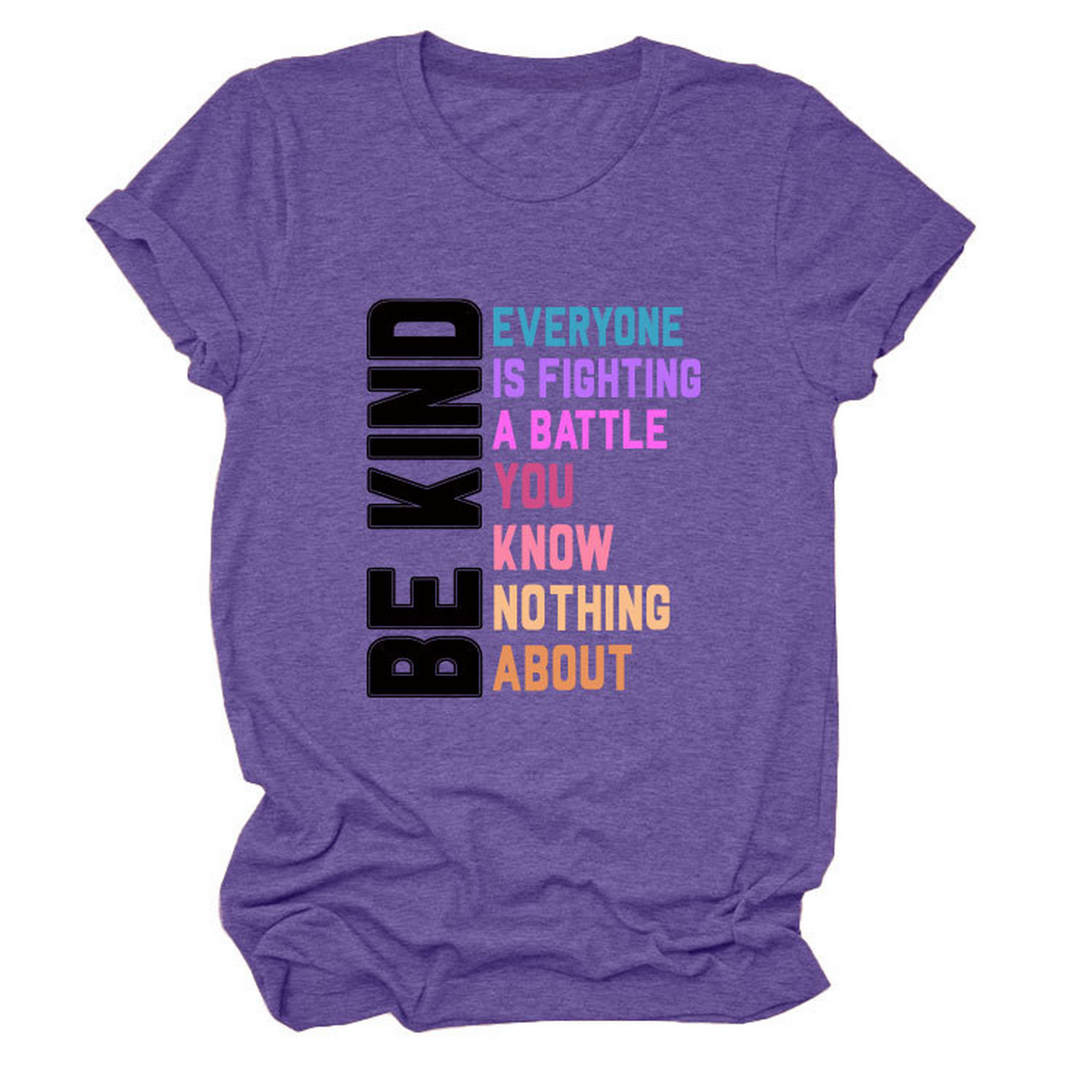Trendy Women¡¯s Tee with Kindness Slogan