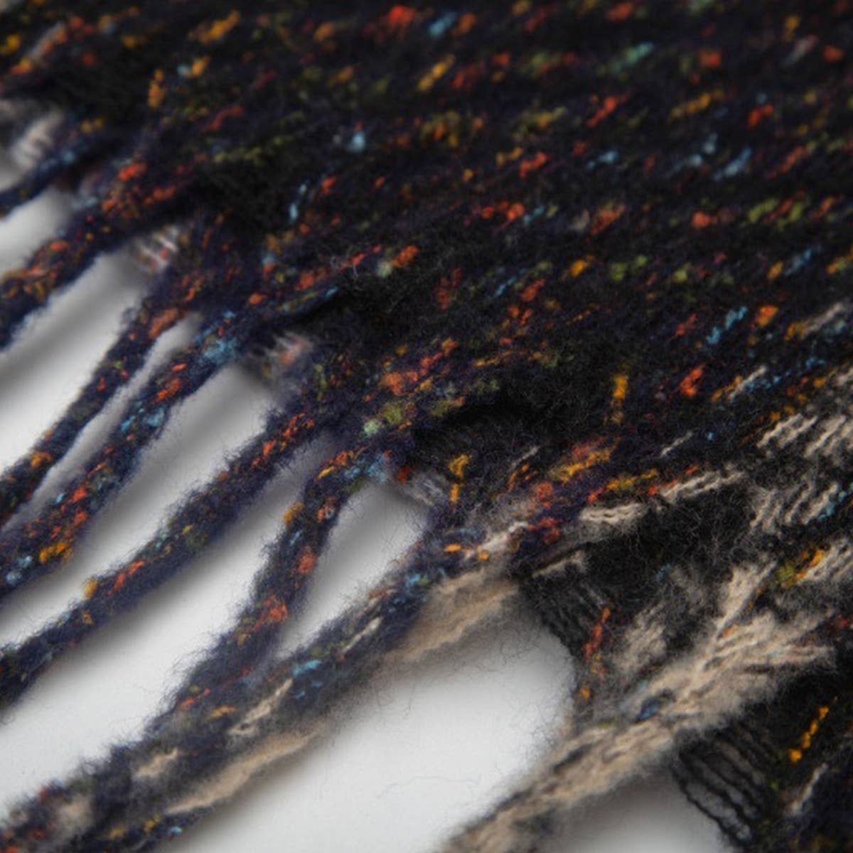 Gradient Fringe Scarf ? Fall/Winter Jacquard Wrap